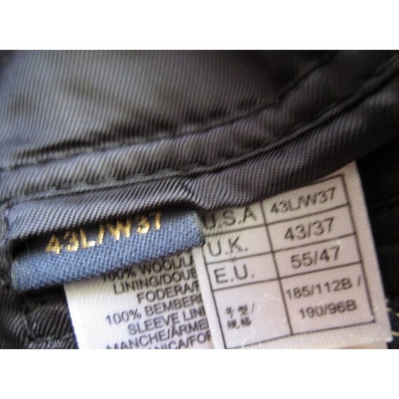 Men's Brooks Brothers Saxxon 1818 Wool 2 Button Suit Jacket Sz 43L x 37W (MJ32) - Picture 4 of 14